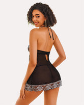 Lace Babydoll Mesh Chemise Nightwear